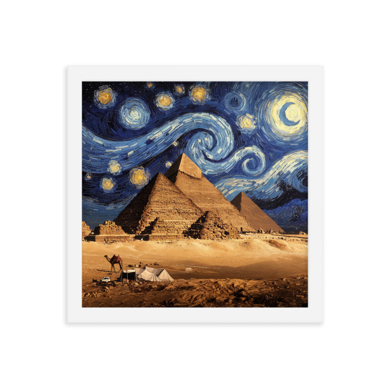 Giza Pyramids - Starry Starry Night