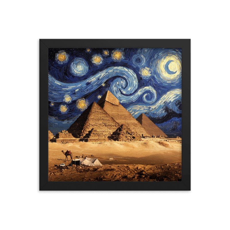 Giza Pyramids - Starry Starry Night