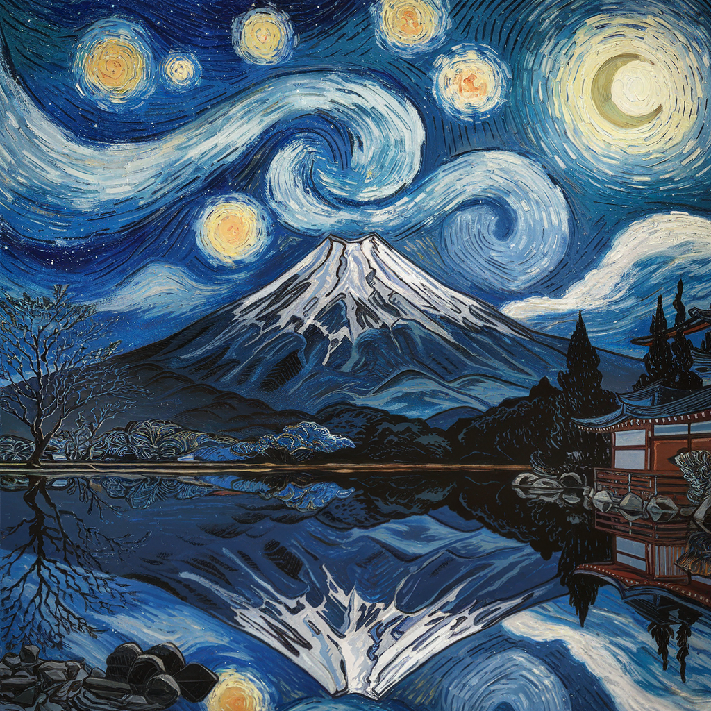 Mt. Fuji - Starry Starry Night