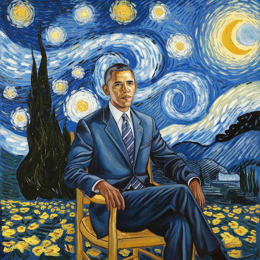 Barack Obama - Starry Starry Night