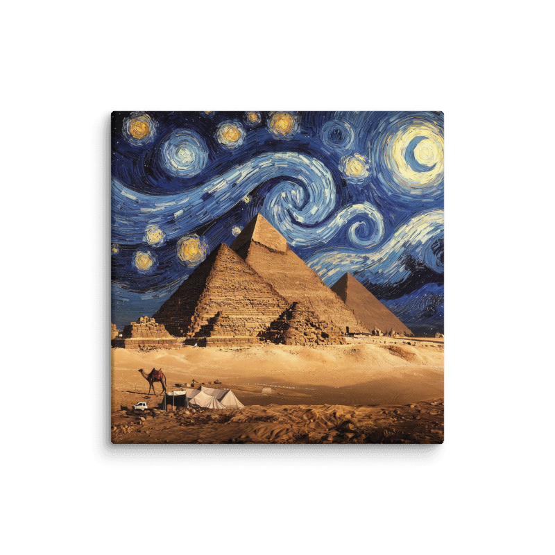 Giza Pyramids - Starry Starry Night