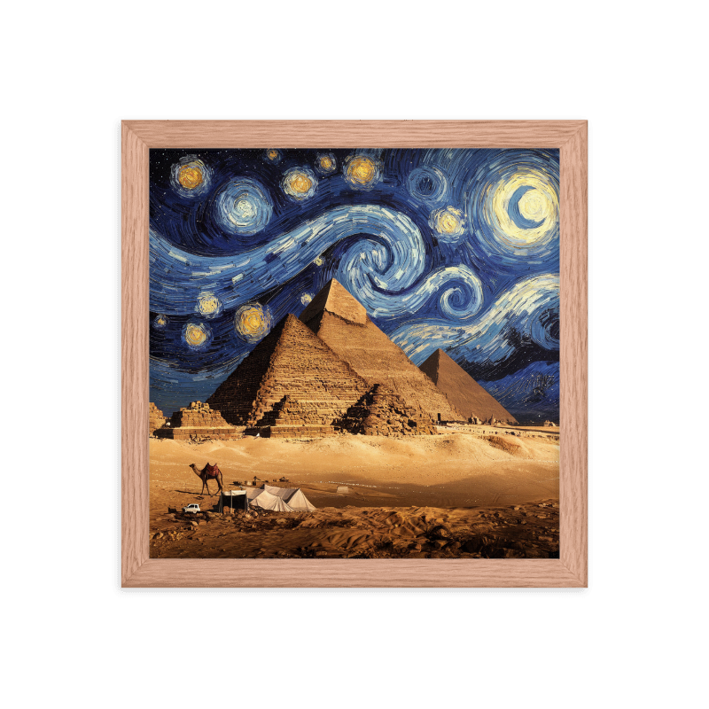 Giza Pyramids - Starry Starry Night